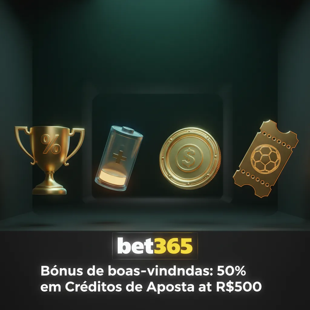 Bônus de boas-vindas Bet365: 50% em Créditos de Aposta até R$500 para futebol no Brasil. Código FUT50 e depósito mínimo R$50.