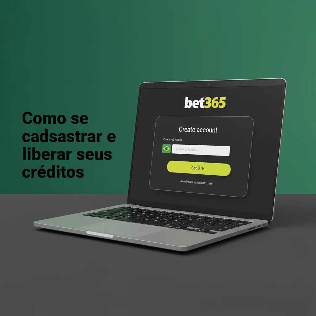 Infográfico do passo a passo: clique em Registrar, informe CPF, confirme por e-mail/SMS, escolha BRL e deposite via Pix.