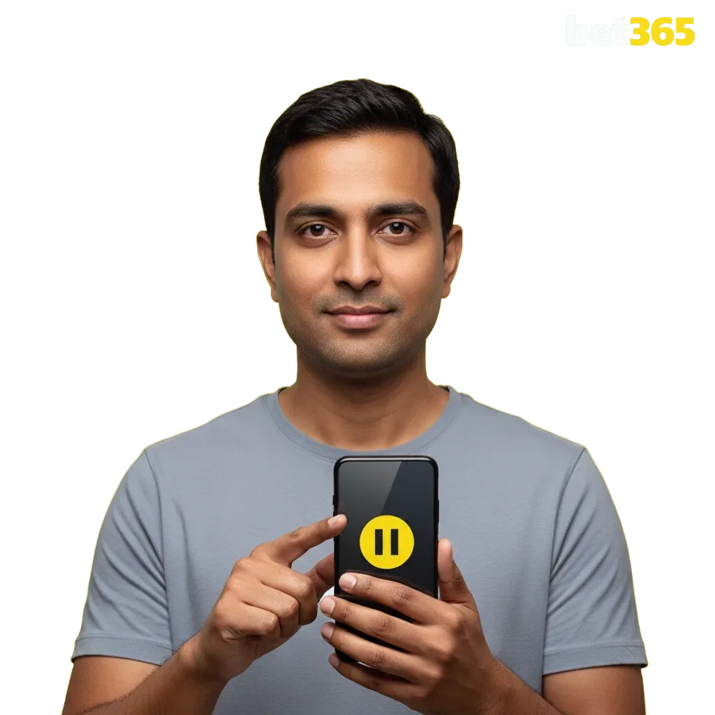 Banner da Bet365 (PL) sobre jogo responsável, com ícones de limites, pausa, aviso 18+ e risco de perda financeira.